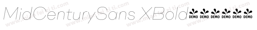 MidCenturySans XBold字体转换